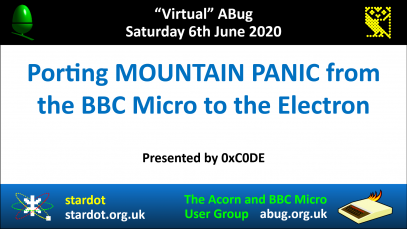 VABug.200606_06.0xC0DE.-.Porting.Mountain.Panic.from.the.BBC.Micro.to.the.Electron