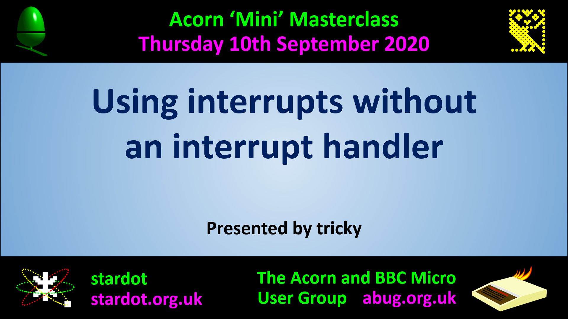 Mini Masterclass: Using interrupts without an interrupt handler – ABug ...